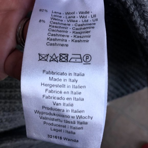 0039 Italy Wool Cashmere Blend Short Sleeve / Long Cardigan - Picture 4 of 7